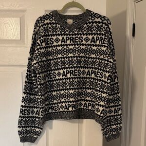 Black and White Patterned Sweater